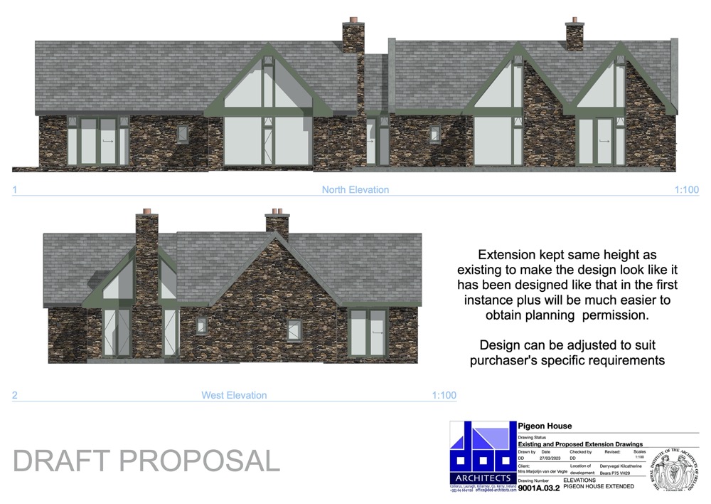North and West Elevation